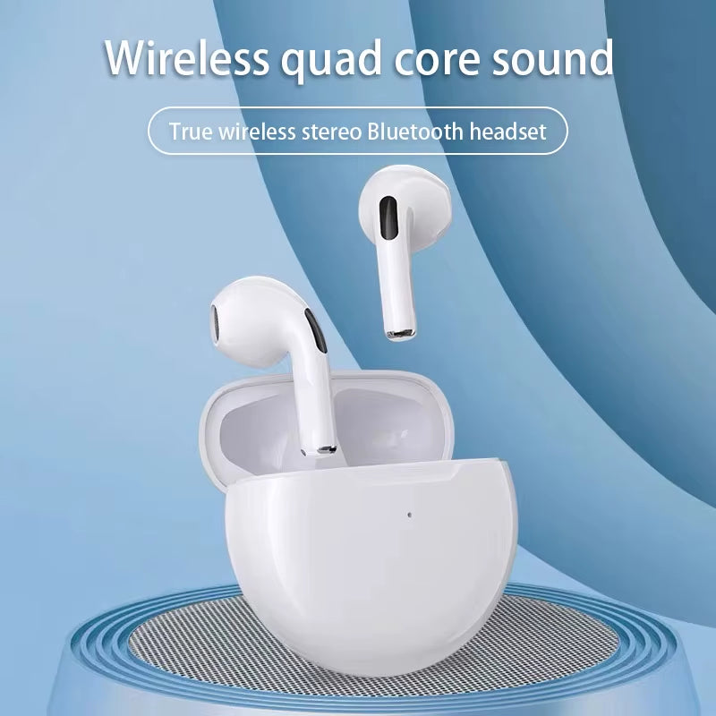 Pro 6 TWS Bluetooth Earphones for Iphone Wireless Bluetooth Headset Noise Cancelling Earbuds with Mic Pro6 Wireless Headphones