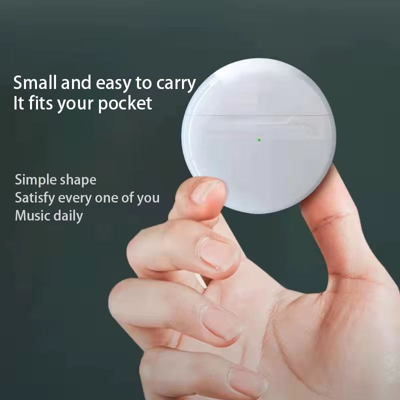 Pro 6 TWS Bluetooth Earphones for Iphone Wireless Bluetooth Headset Noise Cancelling Earbuds with Mic Pro6 Wireless Headphones
